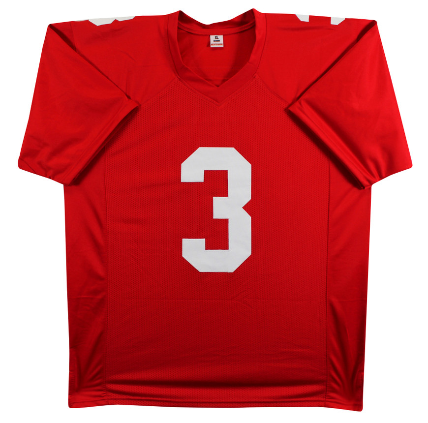 Abdul Carter Authentic Signed Red Pro Style Jersey Autographed BAS