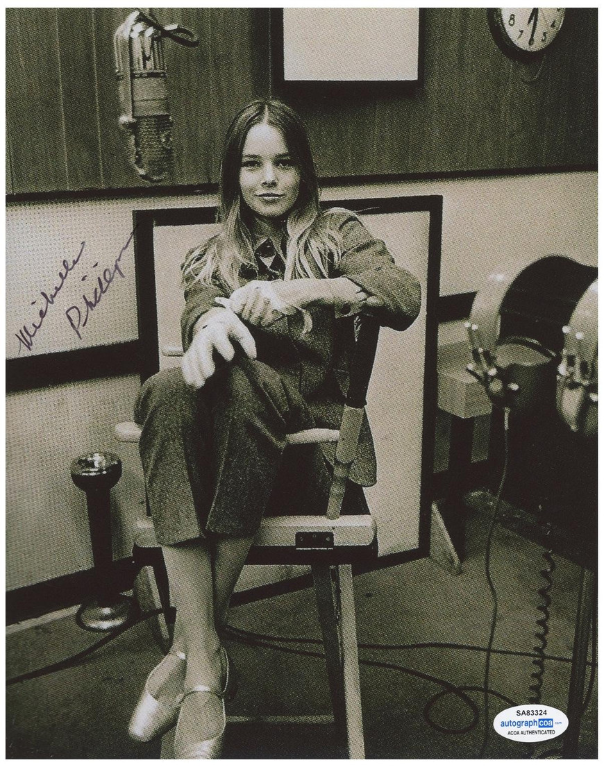 Michelle Phillips Signed Vintage B/W Photo ACOA -