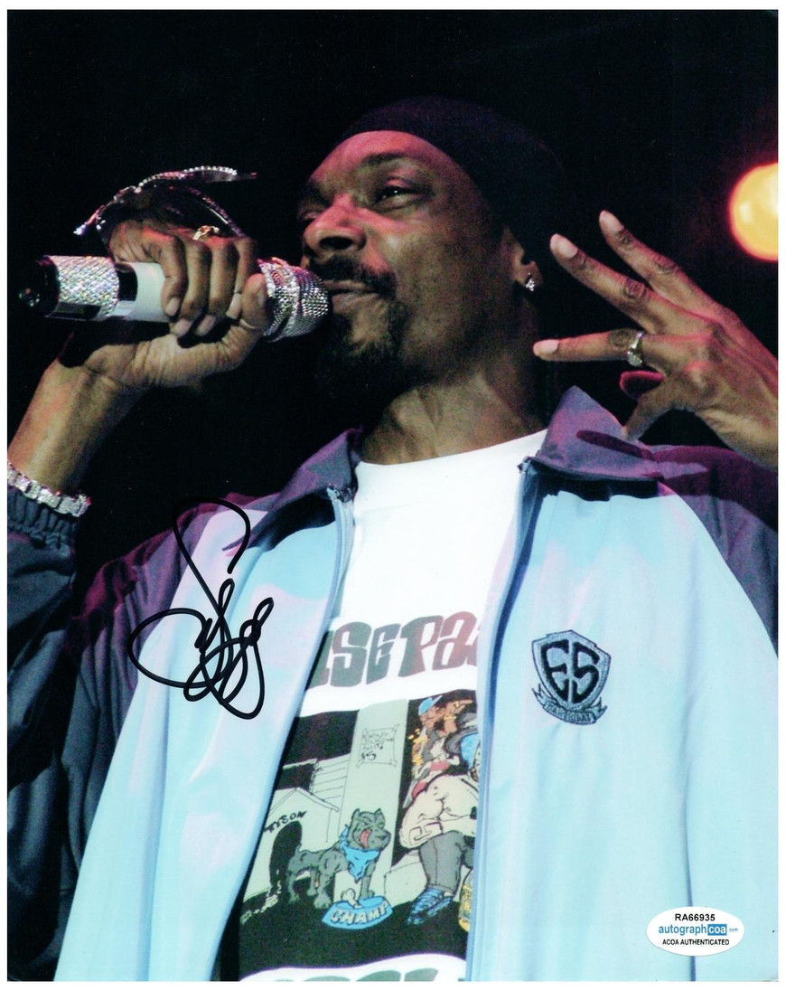 Snoop Dogg Signed Autographed 8x10 Photo West Side ACOA -