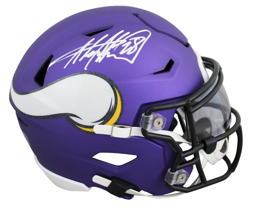 Vikings Adrian Peterson Authentic Signed Speed Flex Midi Helmet