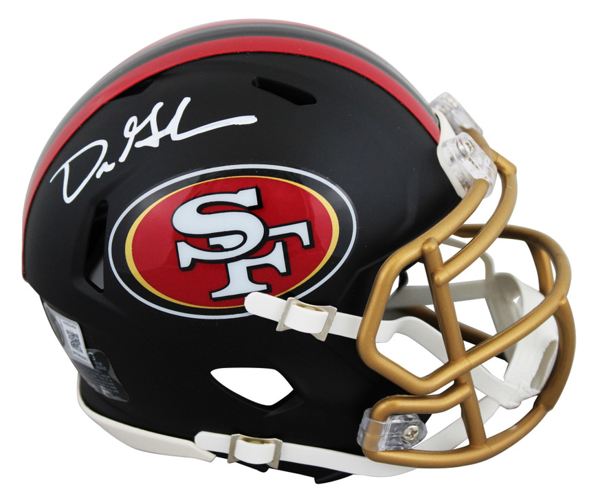 49ers Dre Greenlaw Signed 2025 Rivalries Speed Mini Helmet BAS