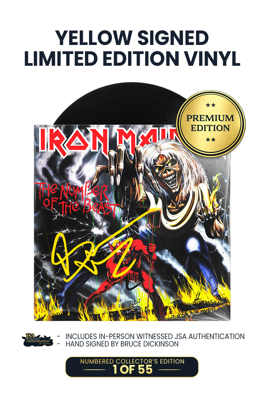 The Number of the Beast Signed Vinyl - Bruce Dickinson (Vinyl)