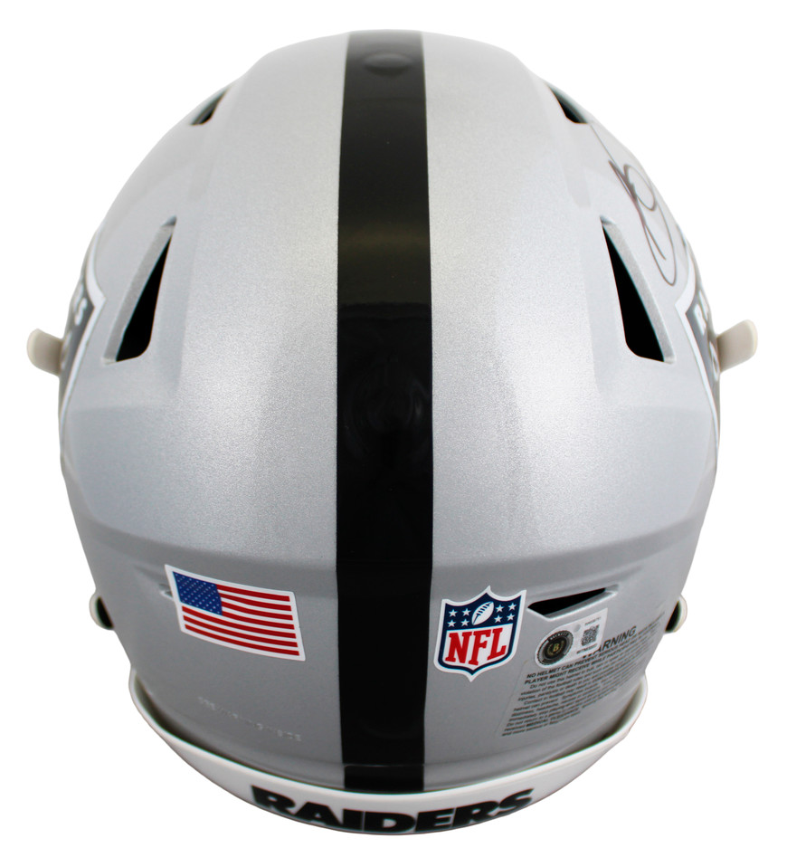 Raiders Bo Jackson Signed Riddell Speed Flex Full Size Helmet BAS