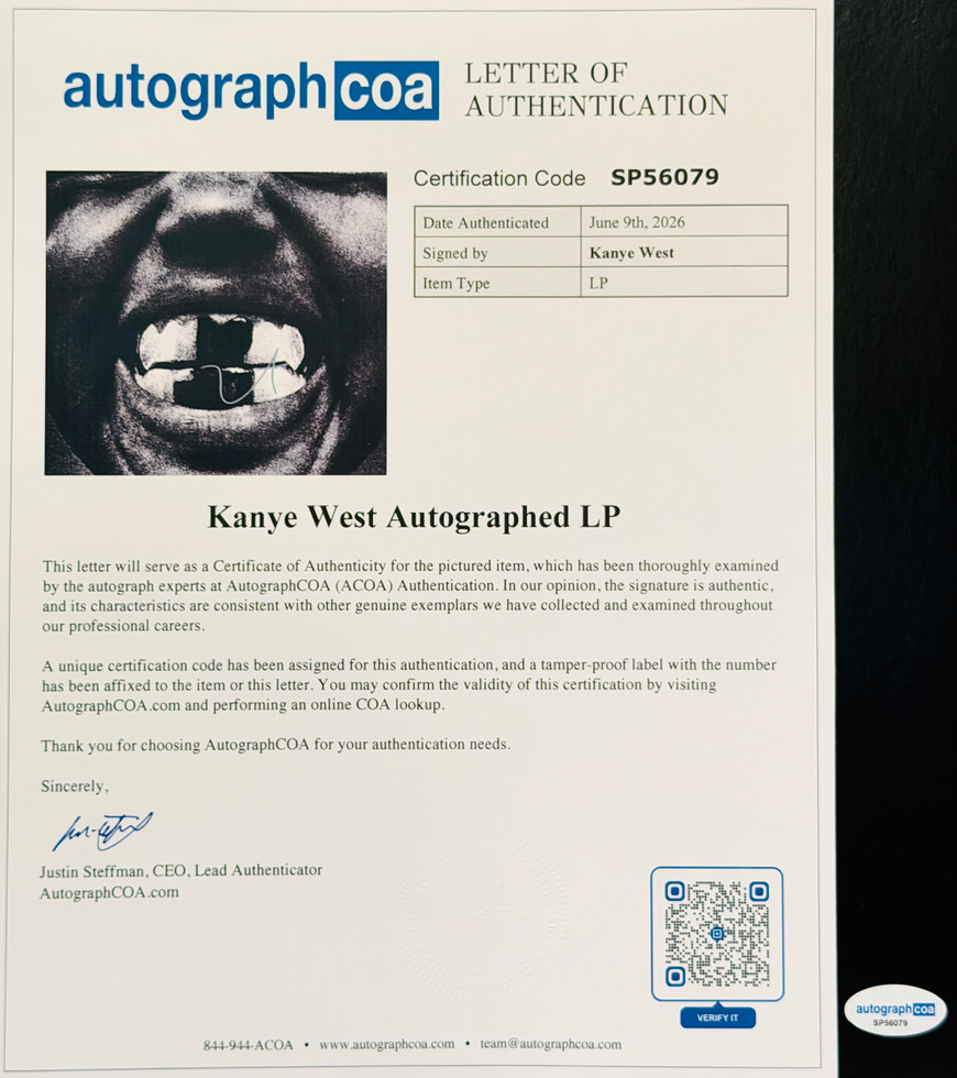 Kanye West Signed 