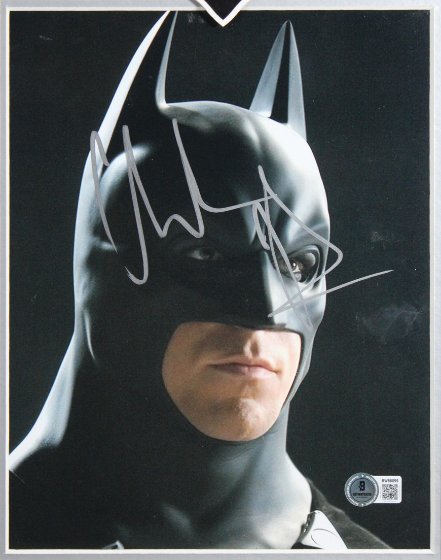 激レア‼️バットマン　ダークナイト 額入りサイン入りフォト Christian Bale Batman The Dark Knight Signed 8x10 Framed Photo BAS