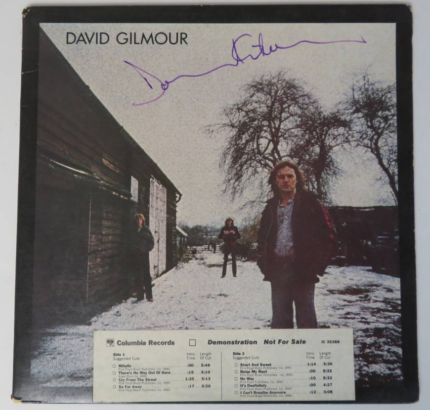 DAVID GILMOUR Signed Autographed Photo Cover COA Hologram main image 0