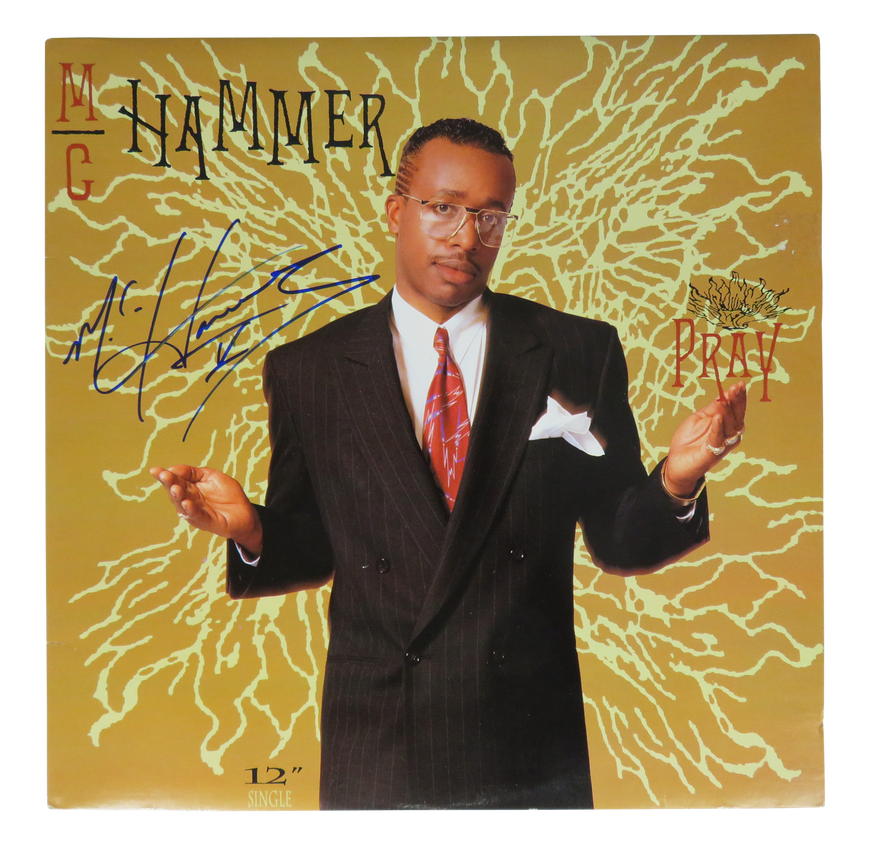 Pray - MC Hammer (AUTOGRAPHED VINYL)