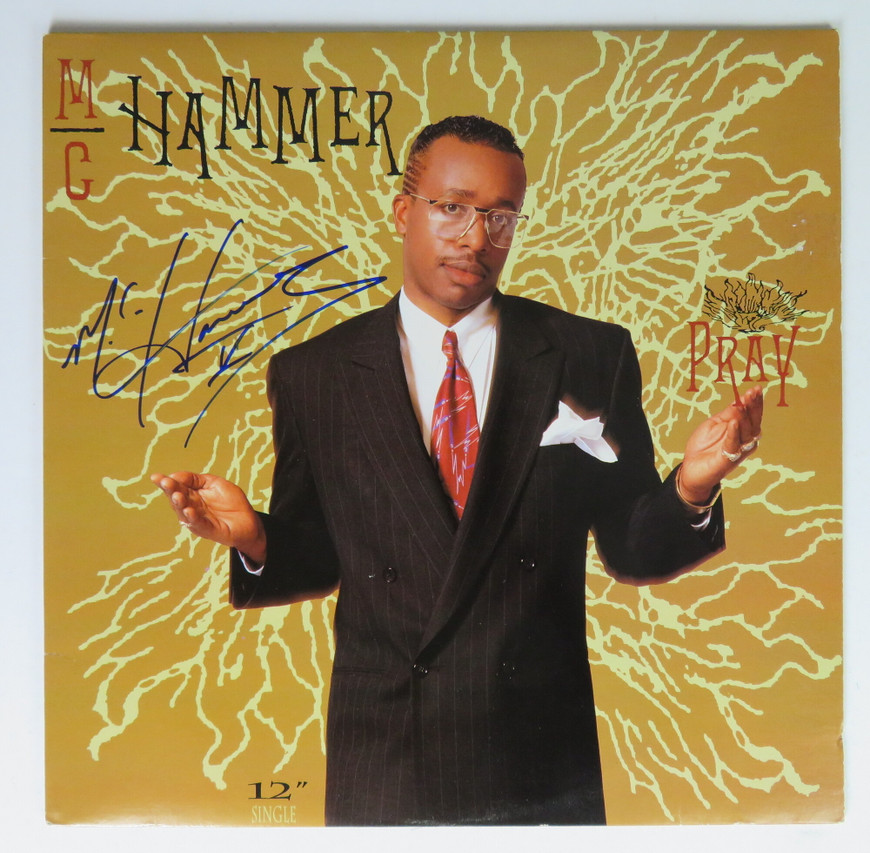 Pray - MC Hammer (AUTOGRAPHED VINYL)