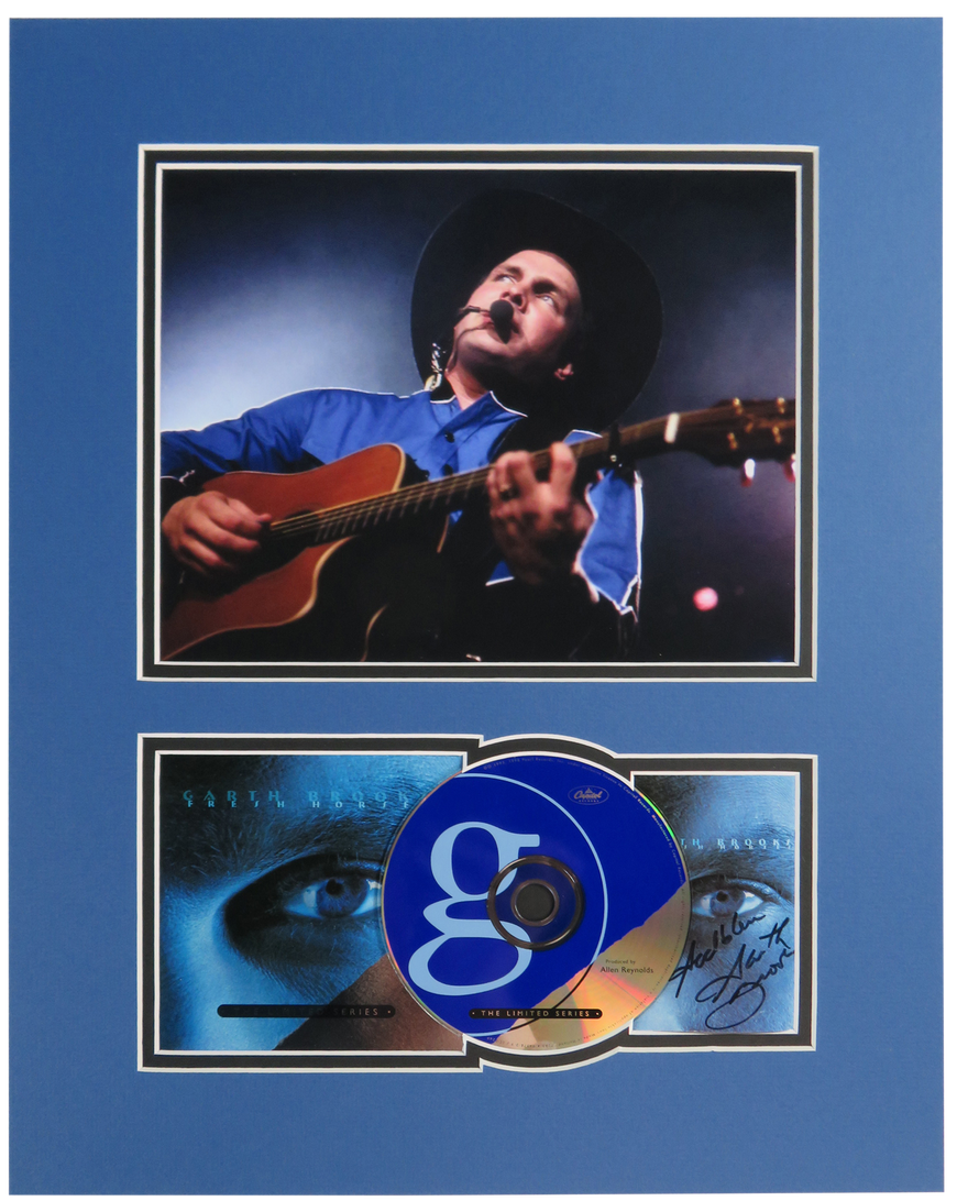 Garth Brooks Signed Matted Display - Garth Brooks (Signed Sheet Music)
