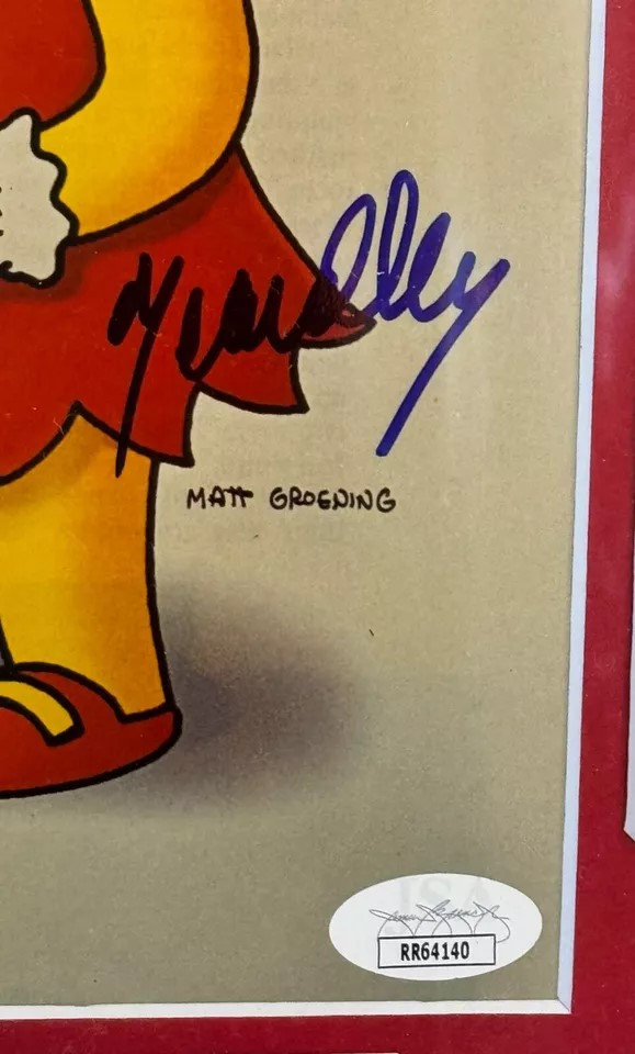 The Simpsons Signed Framed Display