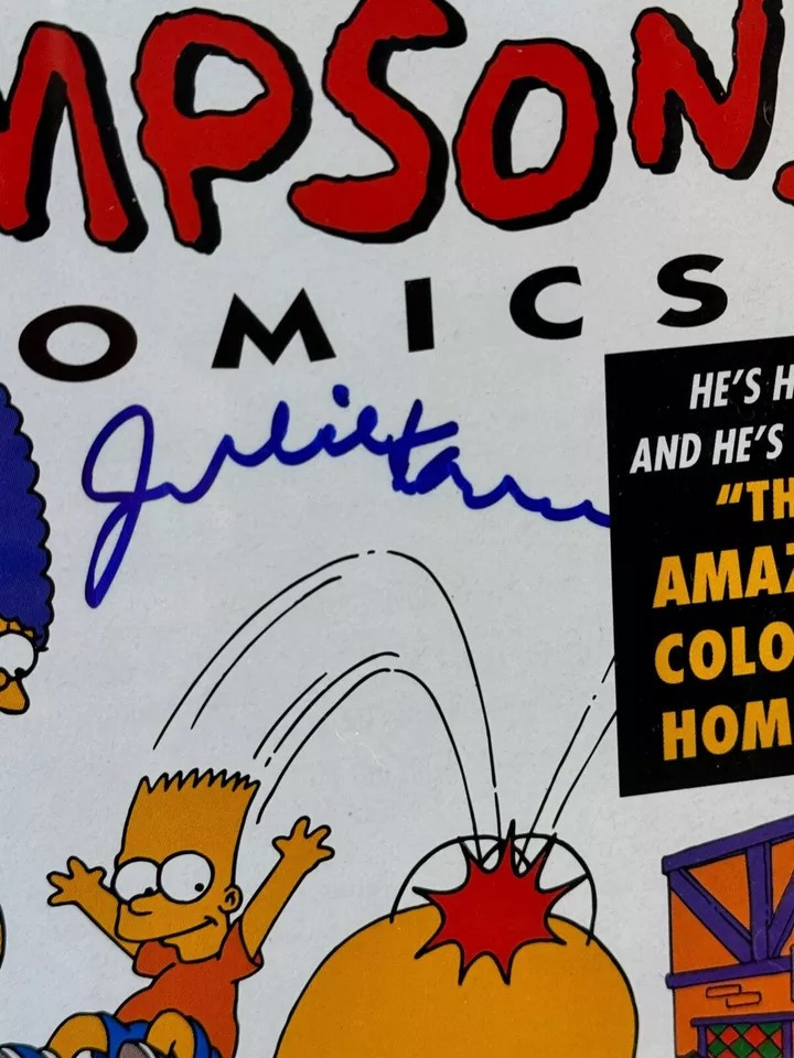 The Simpsons Signed Framed Display