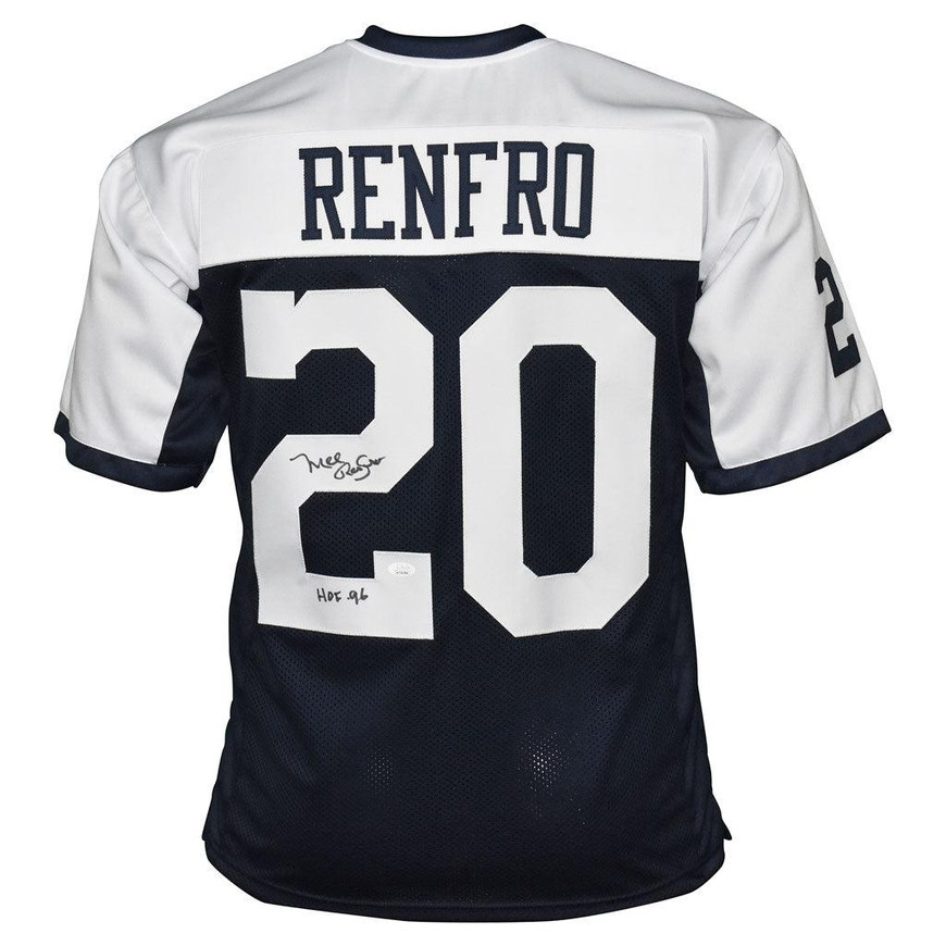 Mel Renfro Signed HOF 96 Inscription Dallas Pro Thanksgiving