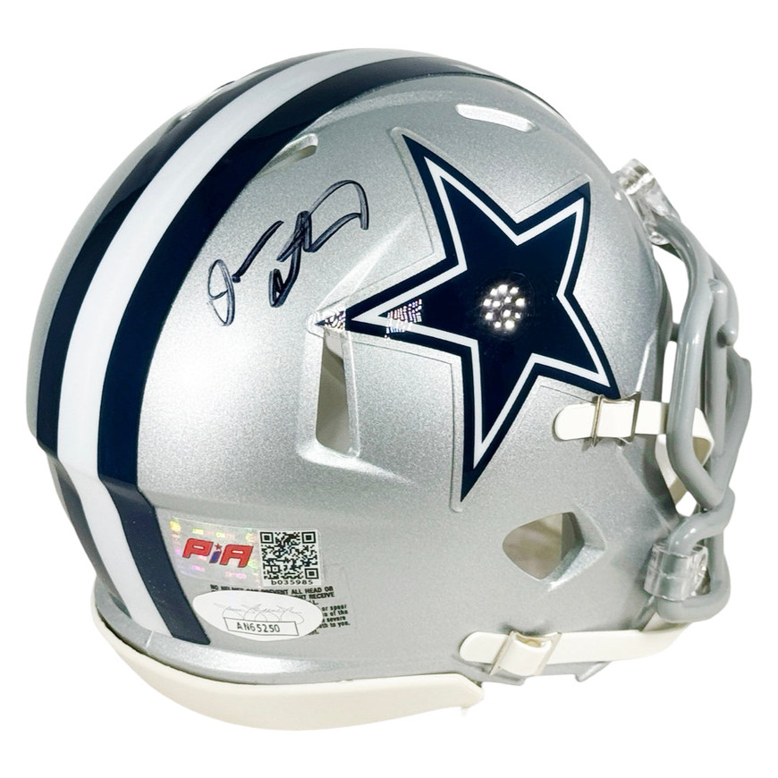 Dorance Armstrong Signed Dallas Cowboys Speed Mini Football Helmet