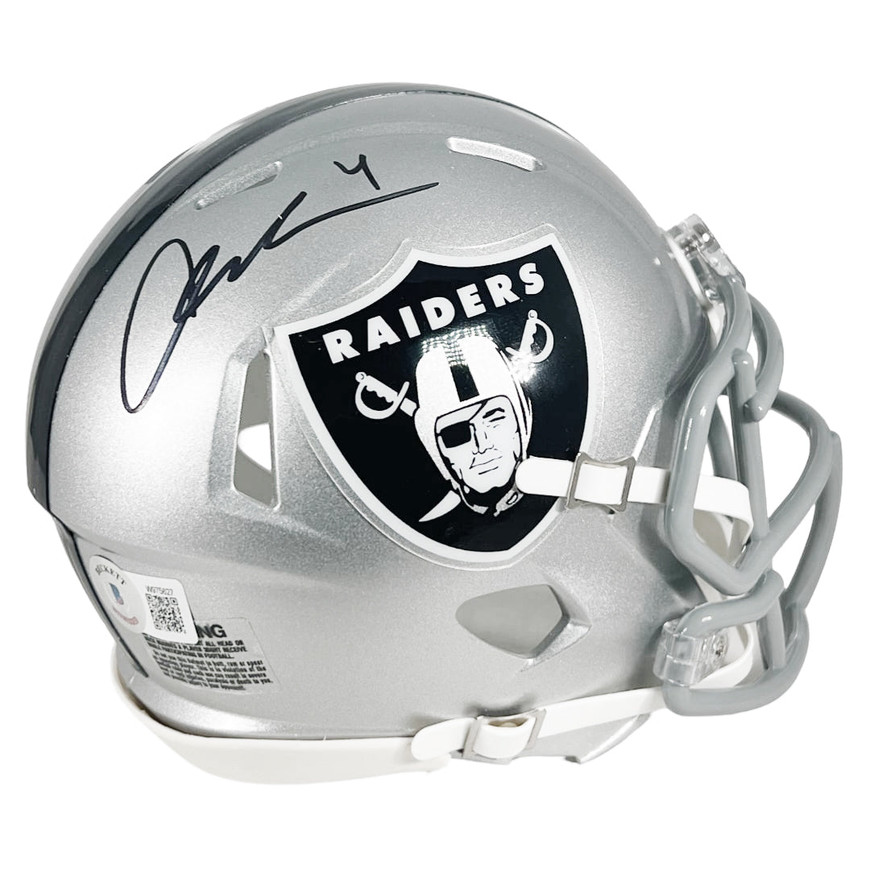 Aidan O'Connell Signed Las Vegas Raiders Speed Mini Football
