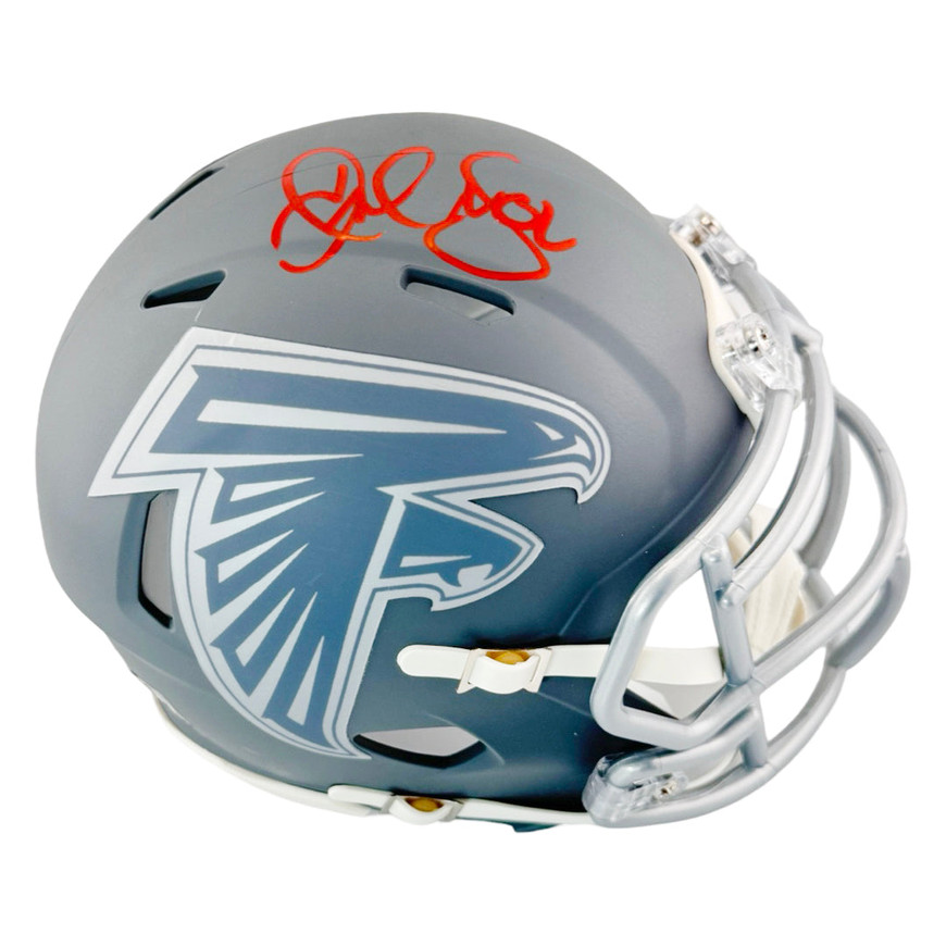 Jamal Anderson Signed Atlanta Falcons Slate Alternate Speed Mini