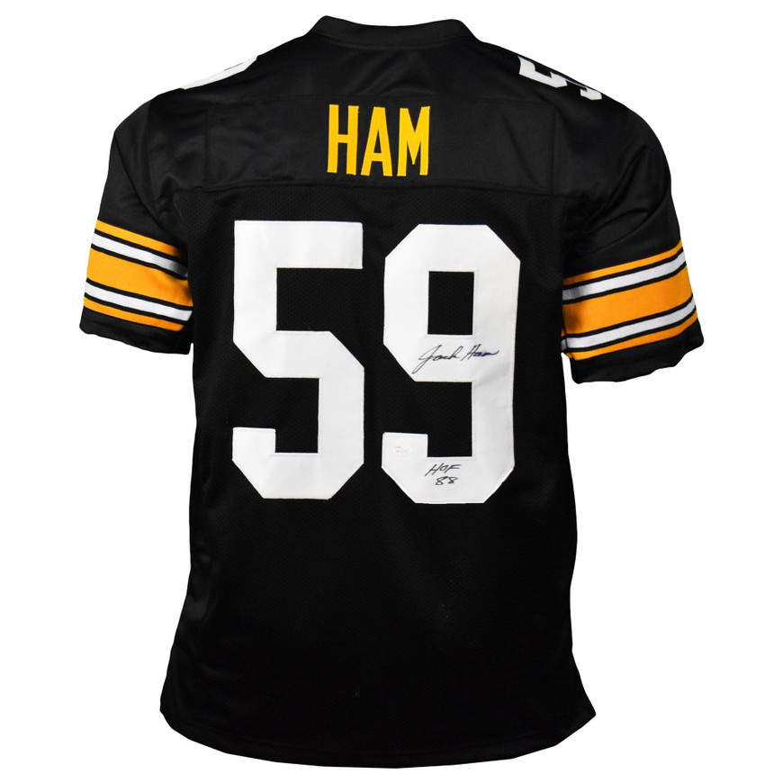 Jack Ham Signed HOF 88 Pro-Edition Black Football Jersey (JSA)
