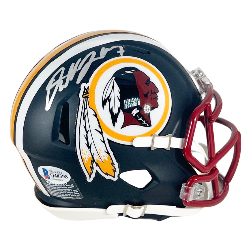 blank redskin football helmet Matte White with Scarlet Red Mask Revolution Speed Mini (Decorative Mini Helmet - NOT Wearable Blank Mini Football Helmet w/Faceguard