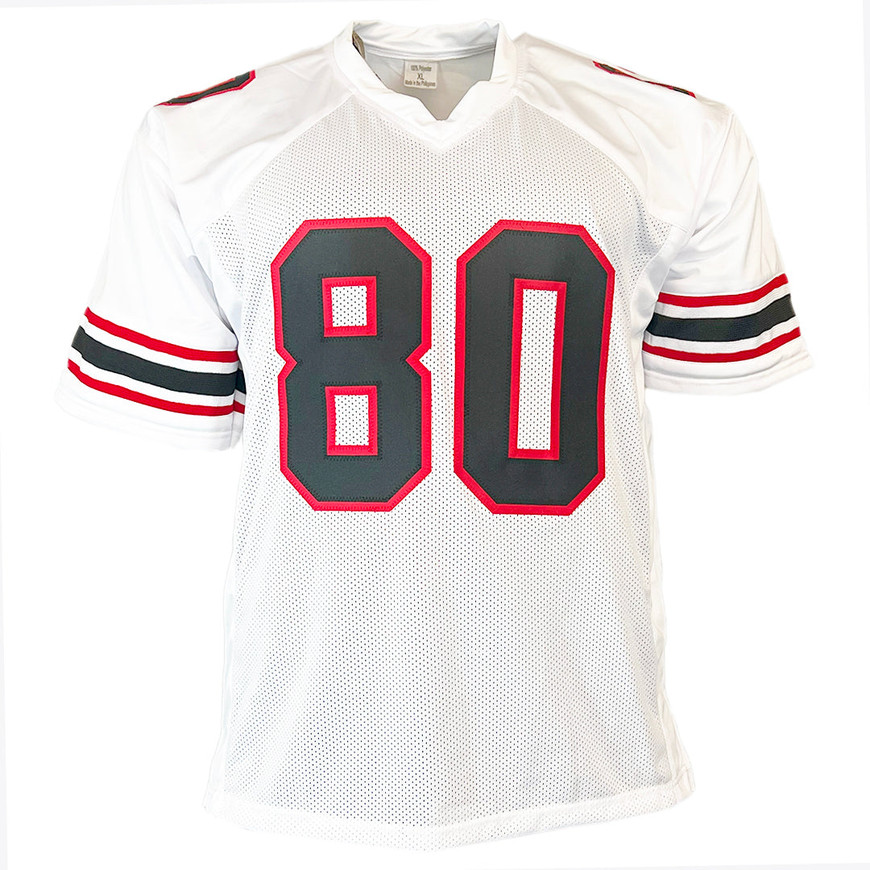 Andre Rison Signed Bad Moon Inscription Atlanta White Football Jersey ...