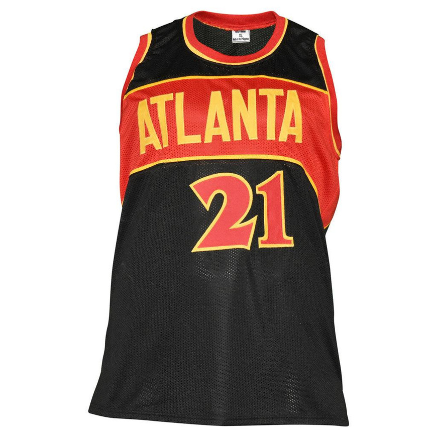 Dominique Wilkins Signed Atlanta Black Basketball Jersey (JSA) -