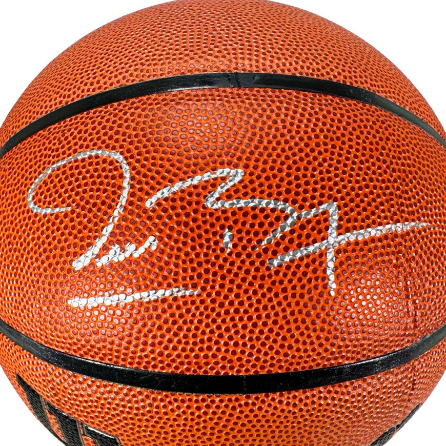 Muggsy Bogues Signed NBA Wilson Authentic Series Basketball Silver