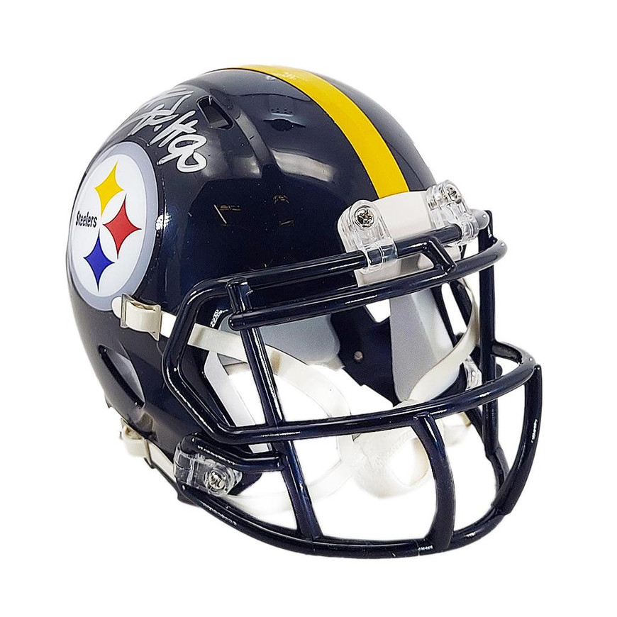TJ Watt Signed Pittsburgh Steelers Speed Mini Football Helmet (Beckett)