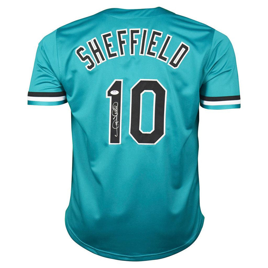 Gary Sheffield Signed Florida Green Baseball Jersey (JSA) -
