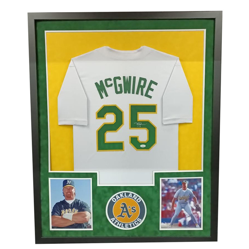 Baseball Jersey Custom Oakland A's Shirt Mark McGwire Signed