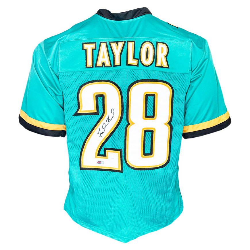 Fred Taylor Signed Jacksonville Teal Football Jersey (JSA) -