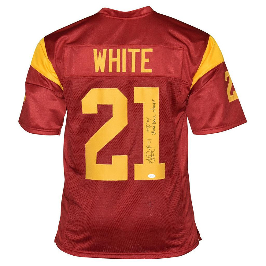 LenDale White Signed 03-04 Rose Bowl Champs Inscription USC