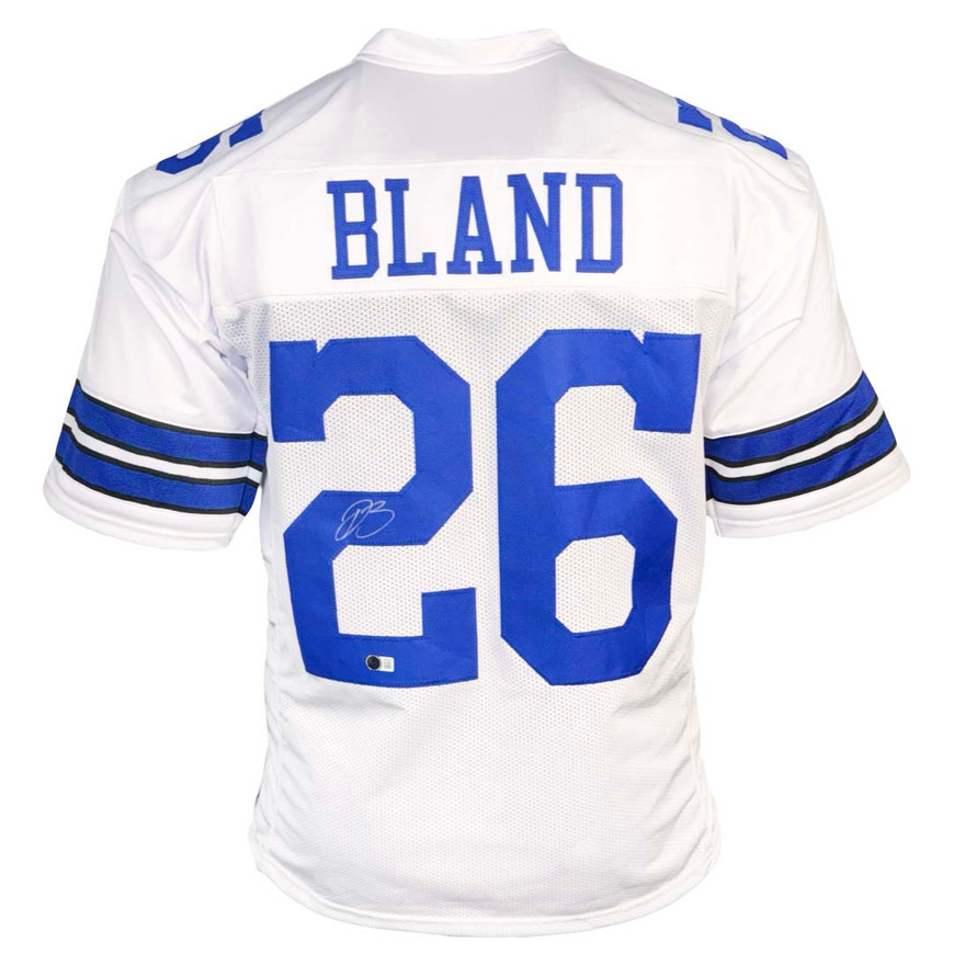 Daron Bland Signed Dallas White Football Jersey (Beckett) -