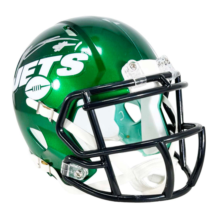 Sauce Gardner Signed New York Jets Speed Mini Football Helmet (Beckett)