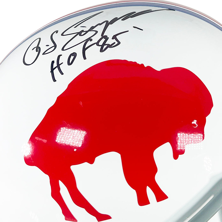 OJ Simpson Signed HOF 85 Inscription Buffalo Bills 1965-73
