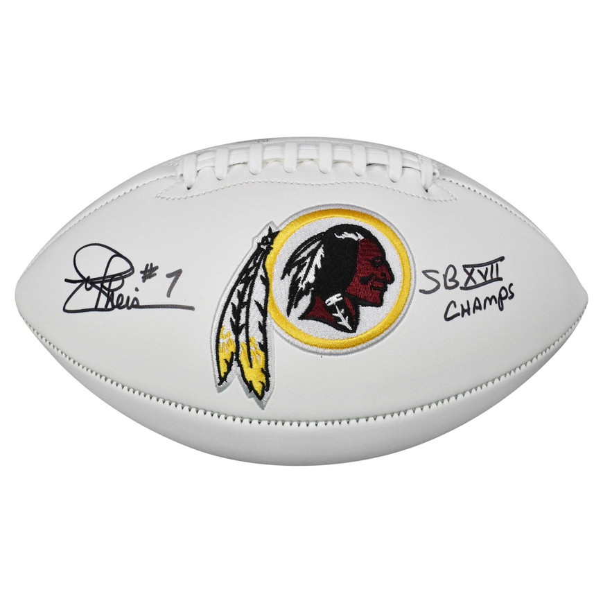 Joe Theismann Signed SB XVII Champs Inscription Washington