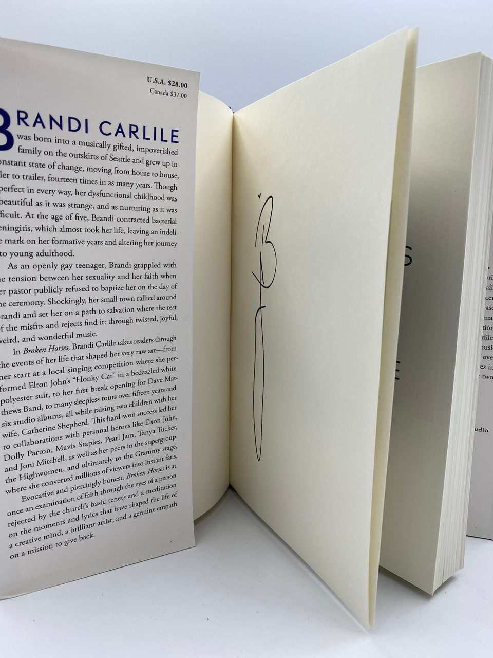 Broken Horses Brandi Carlile (Signed Book)