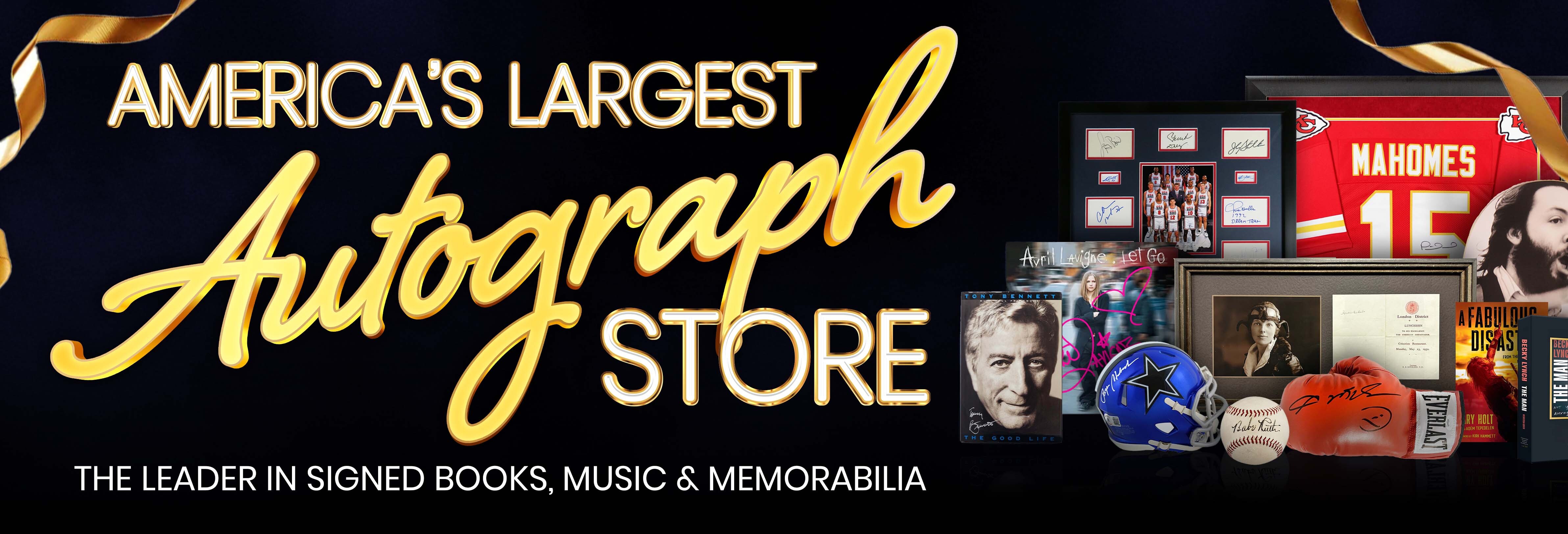 Shop America's Largest Authentic Autograph Store