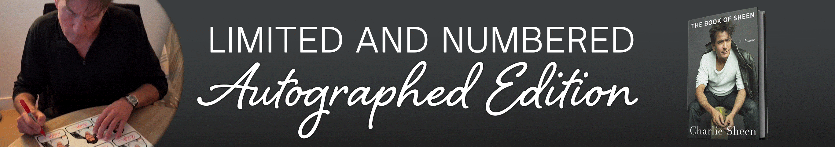 Charlie Sheen Exclusive Signed Edition