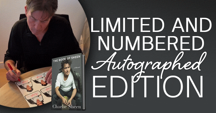 Charlie Sheen Exclusive Signed Edition