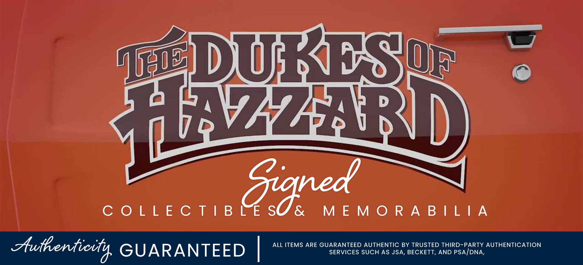 Shop Signed Dukes of Hazzard Collectibles!