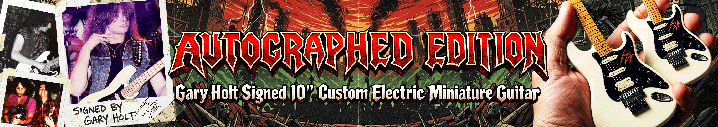 Gary Holt Collectible Mini Guitar