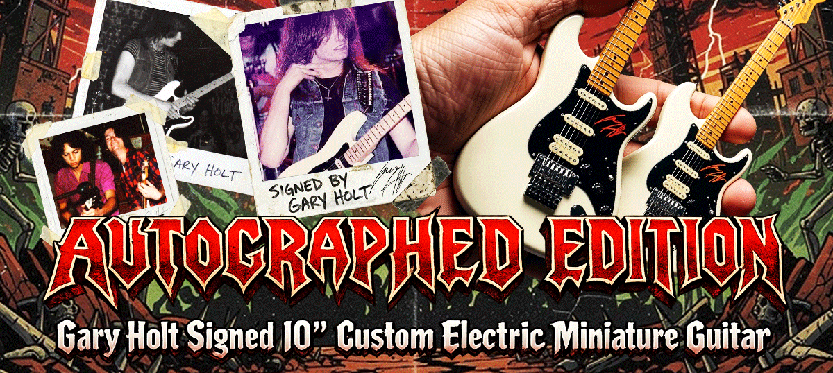 Gary Holt Collectible Mini Guitar