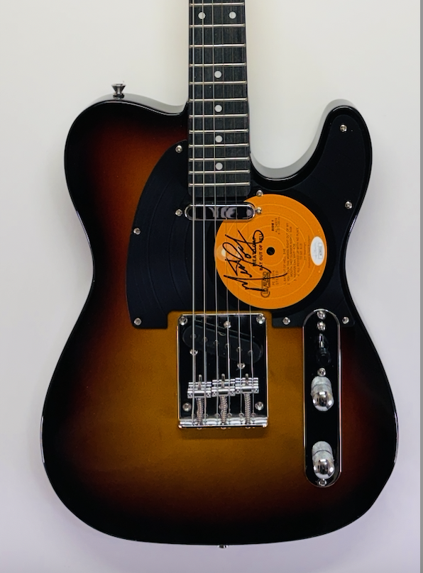 Signed Meat Loaf guitar