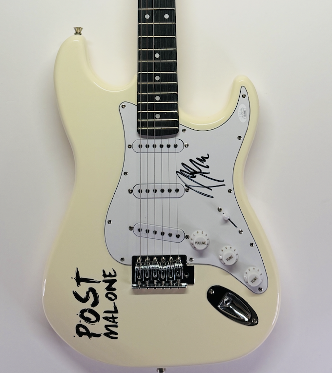 Signed Post Malone guitar