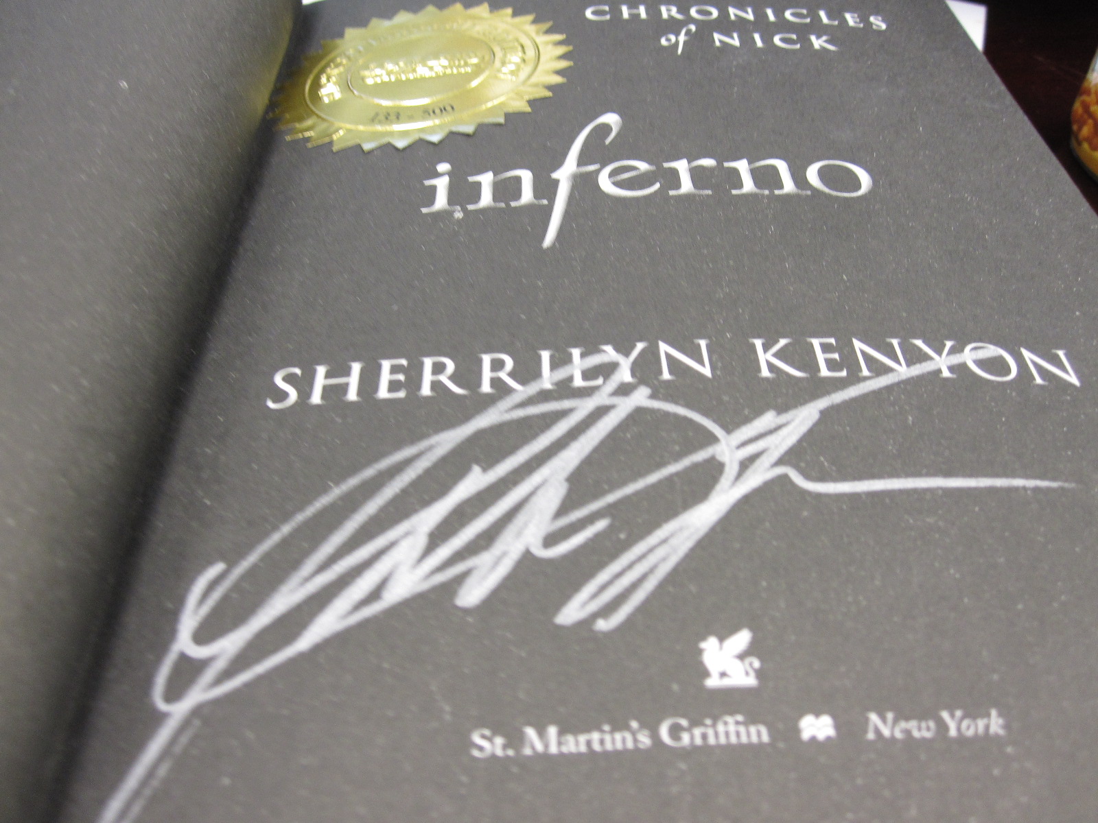 Inferno Chronicles Of Nick By Sherrilyn Kenyon Premierecollectibles Com