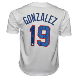 Juan Gonzalez(ホアン・ゴンザレス)　サイン入り　ユニフォーム Juan Gonzalez Signed Texas White Baseball Jersey (JSA) -