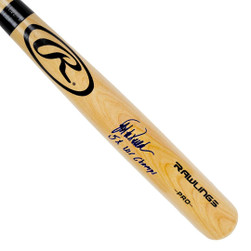 Jorge Posada Signed 5x WS champs Inscription Rawlings Blonde