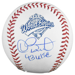 Dave Stewart Signed 93 WSC Inscription Rawlings Official MLB 1993