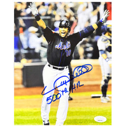 Gary Sheffield Signed 500th HR Inscription New York Pose 18
