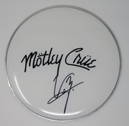 Motley Crue Signed Drumhead