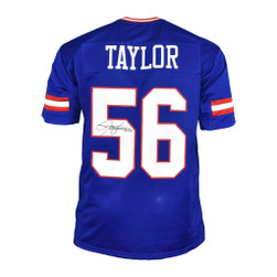 NFL TAYLOR サイン入りユニフォーム 56 taylor-giants-blue-autographed