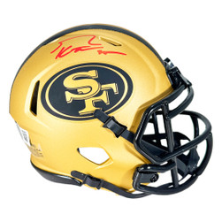 George Kittle Signed San Francisco 49ers Rave Mini Football Helmet